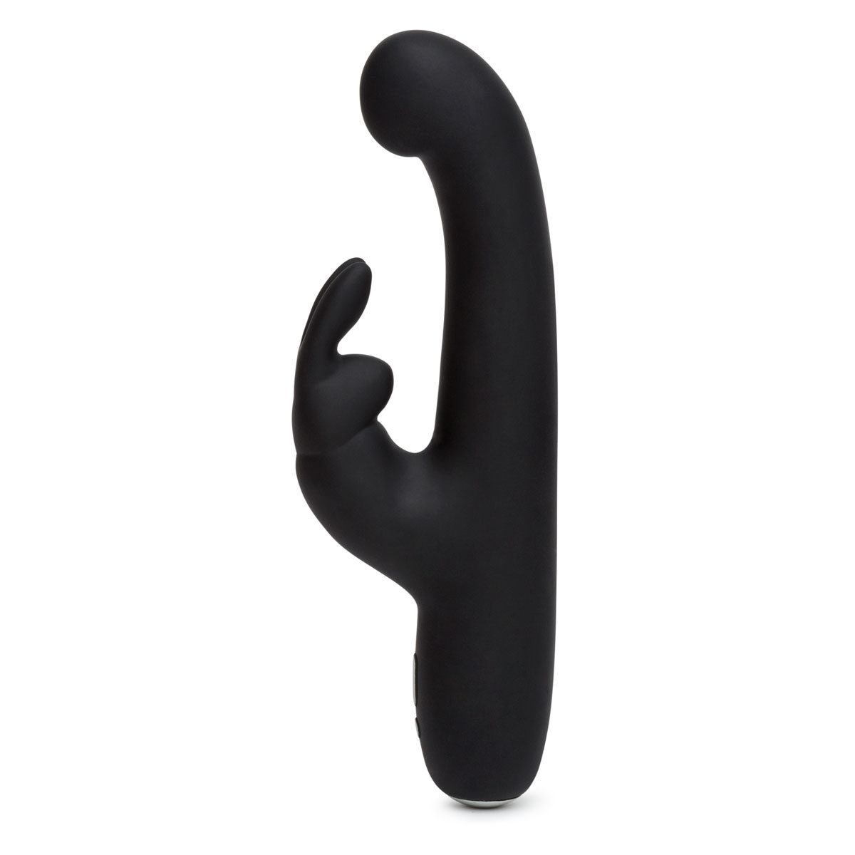 Product image of the Black Happy Rabbit vibrator on clean background