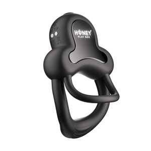 Black Honey Play Box Vibrator Anello App-Controlled Double Cock Ring with Clitoral Stimulator