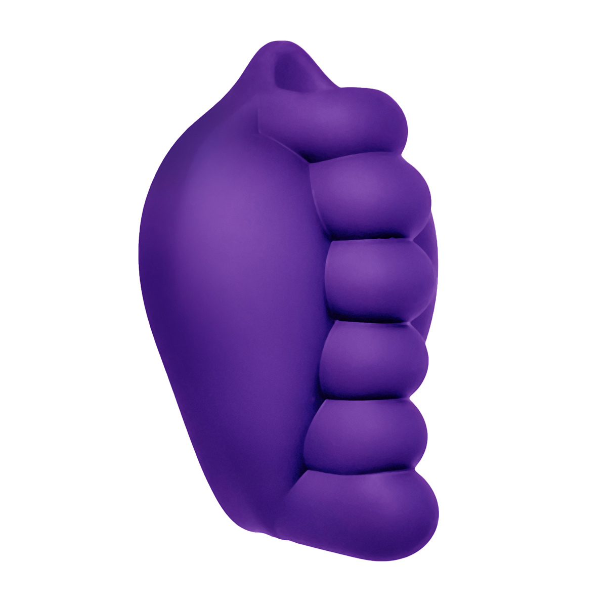 Fully assembled Purple Banana Pants vibrator with smooth exterior