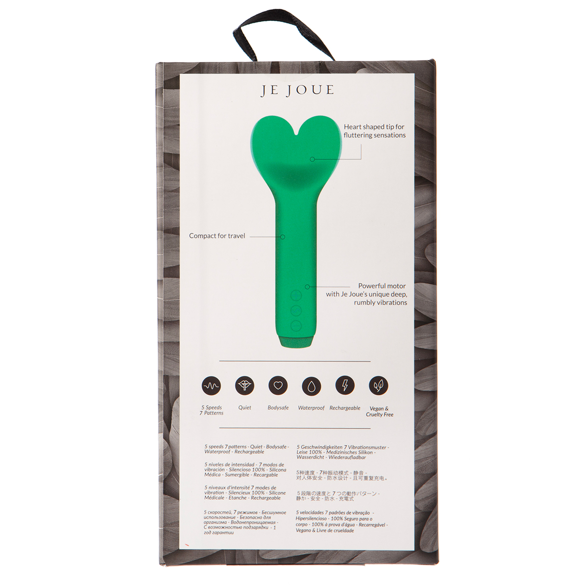 Fully assembled Green Je Joue vibrator with smooth exterior