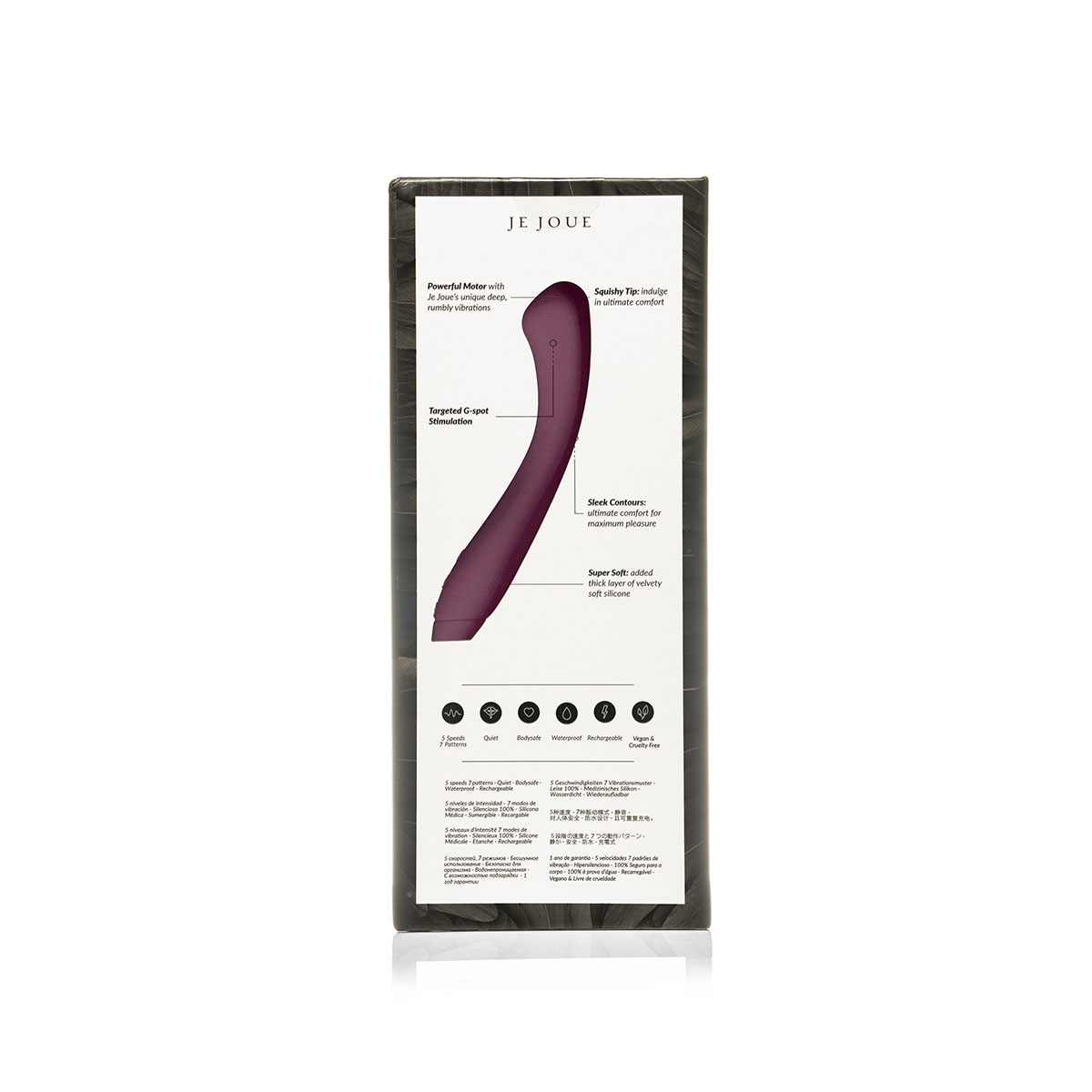 Close-up of the Purple Je Joue vibrator for texture detail