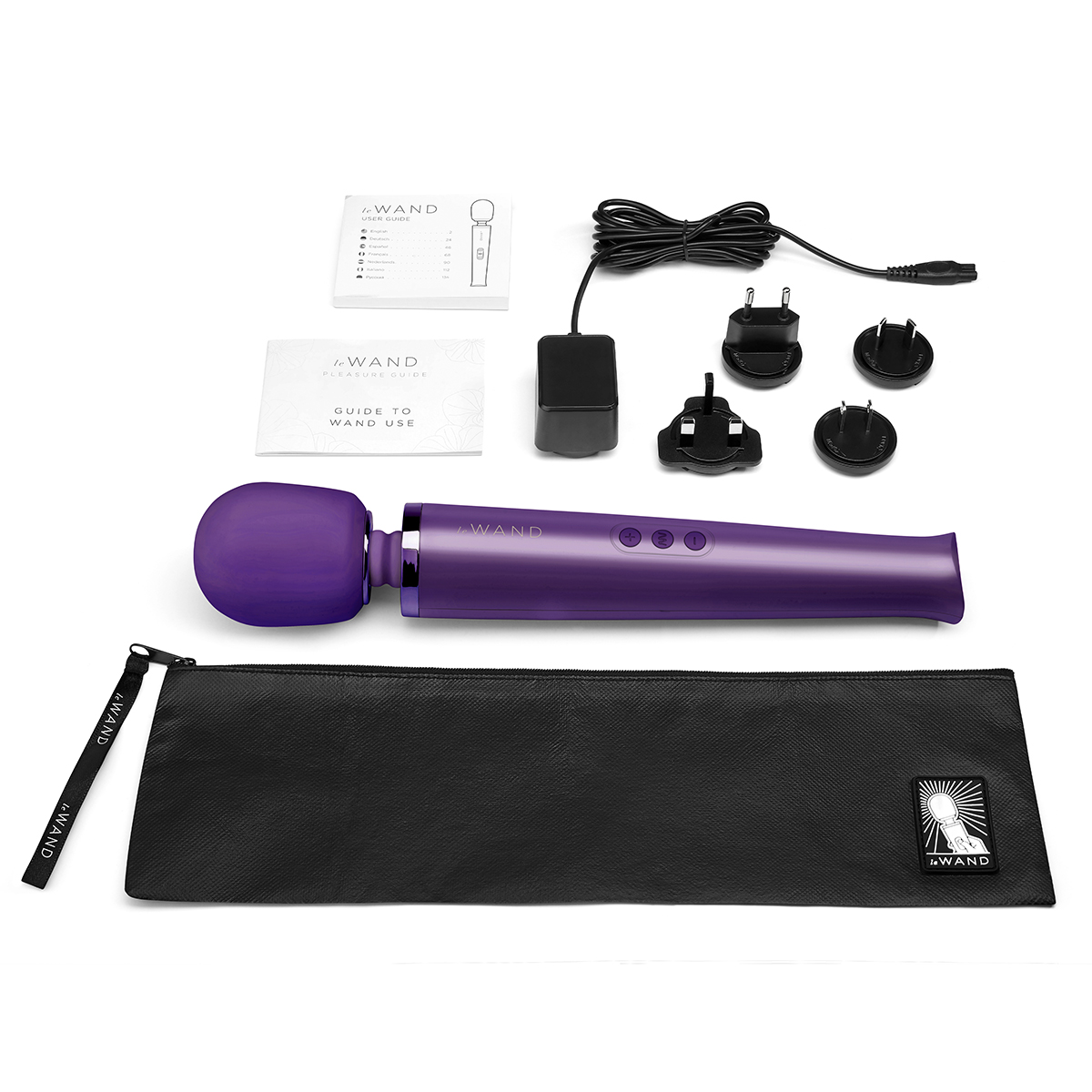 Product image of the Purple Le Wand vibrator on clean background