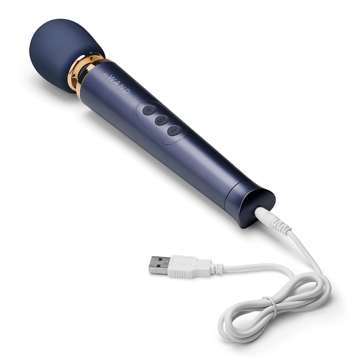 Product image of the Blue Le Wand vibrator on clean background