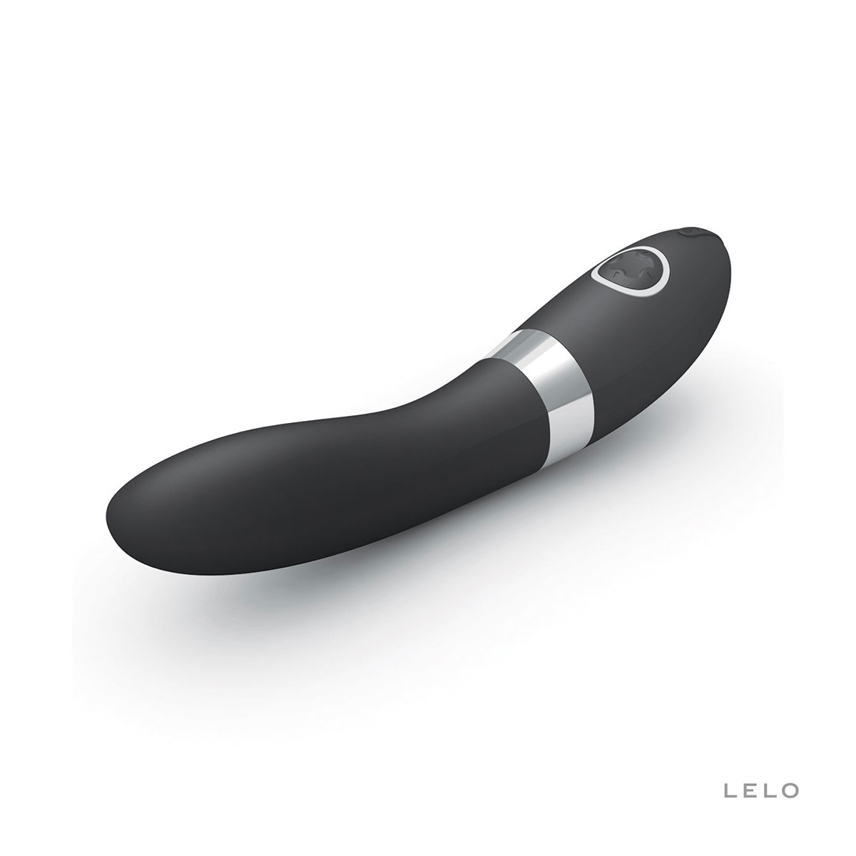 Product image of the Black LELO vibrator on clean background