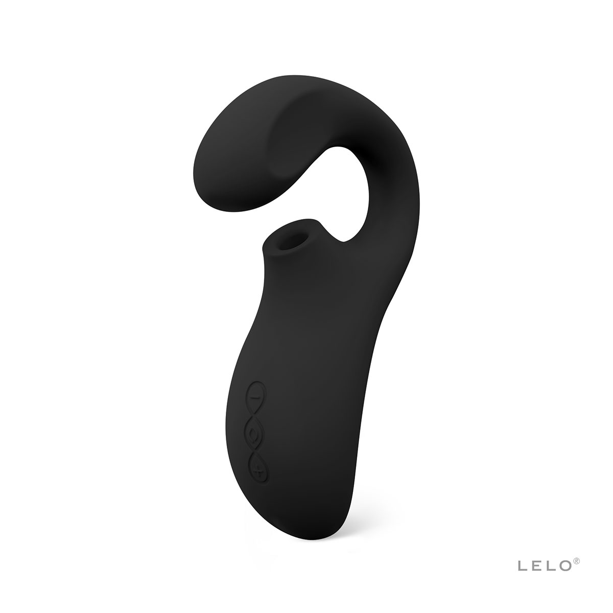 Close-up of the Black LELO vibrator for texture detail