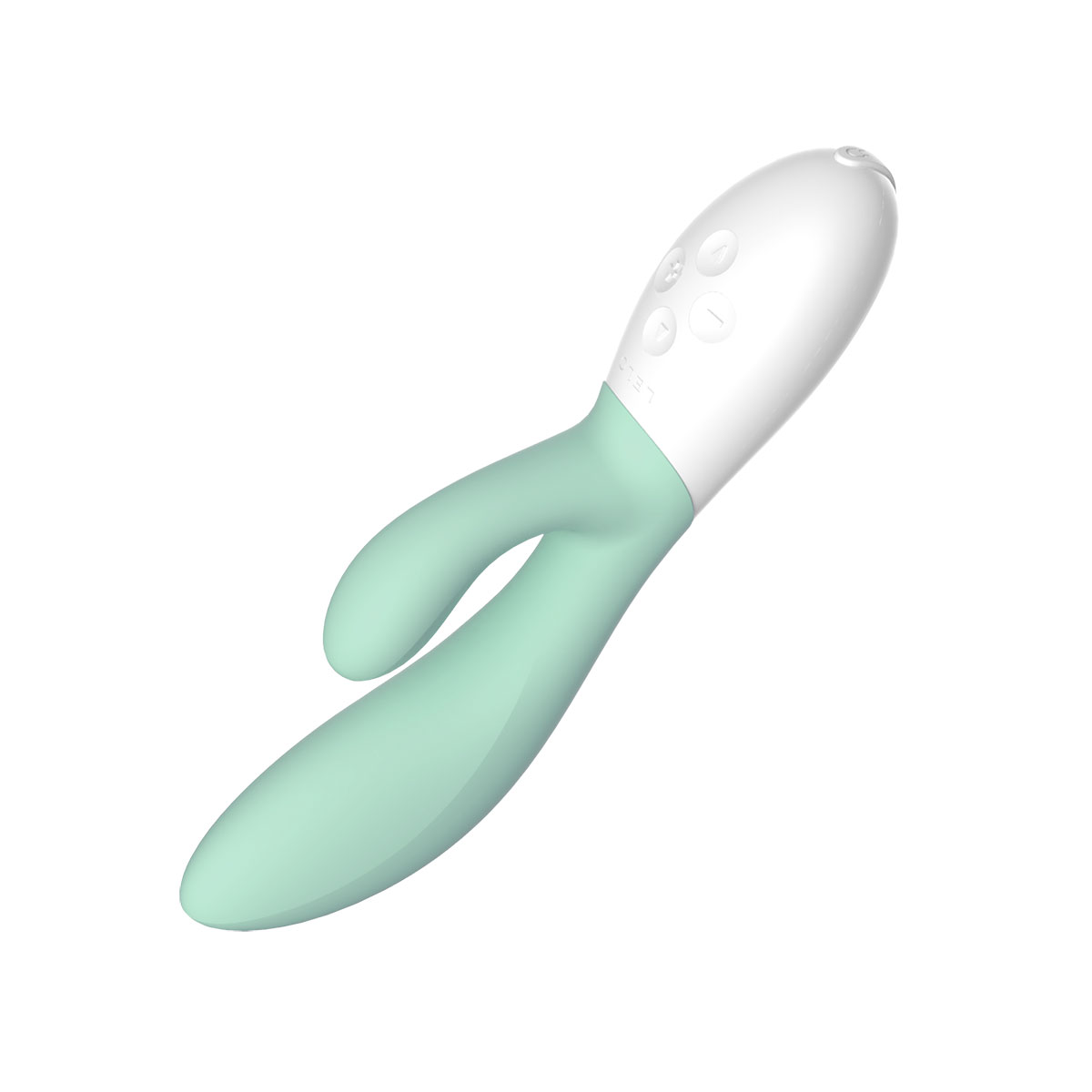 Close-up of the Green LELO vibrator for texture detail