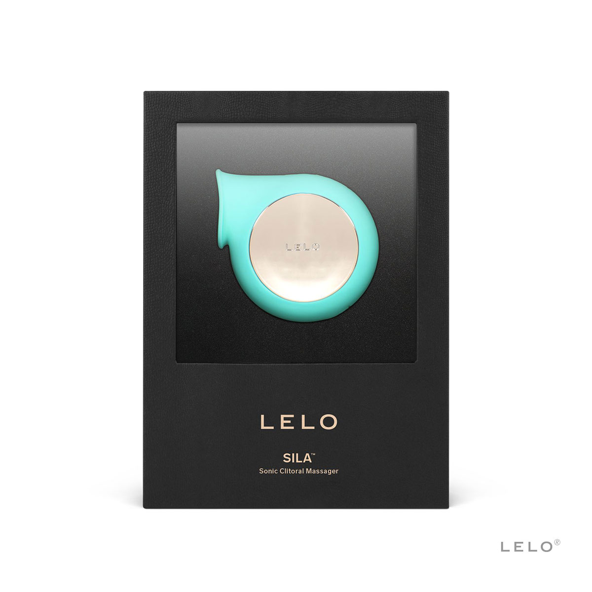 Close-up of the Aqua LELO vibrator for texture detail