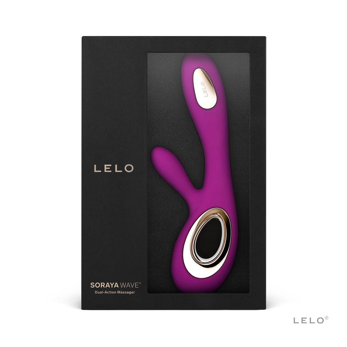 Close-up of the  LELO vibrator for texture detail