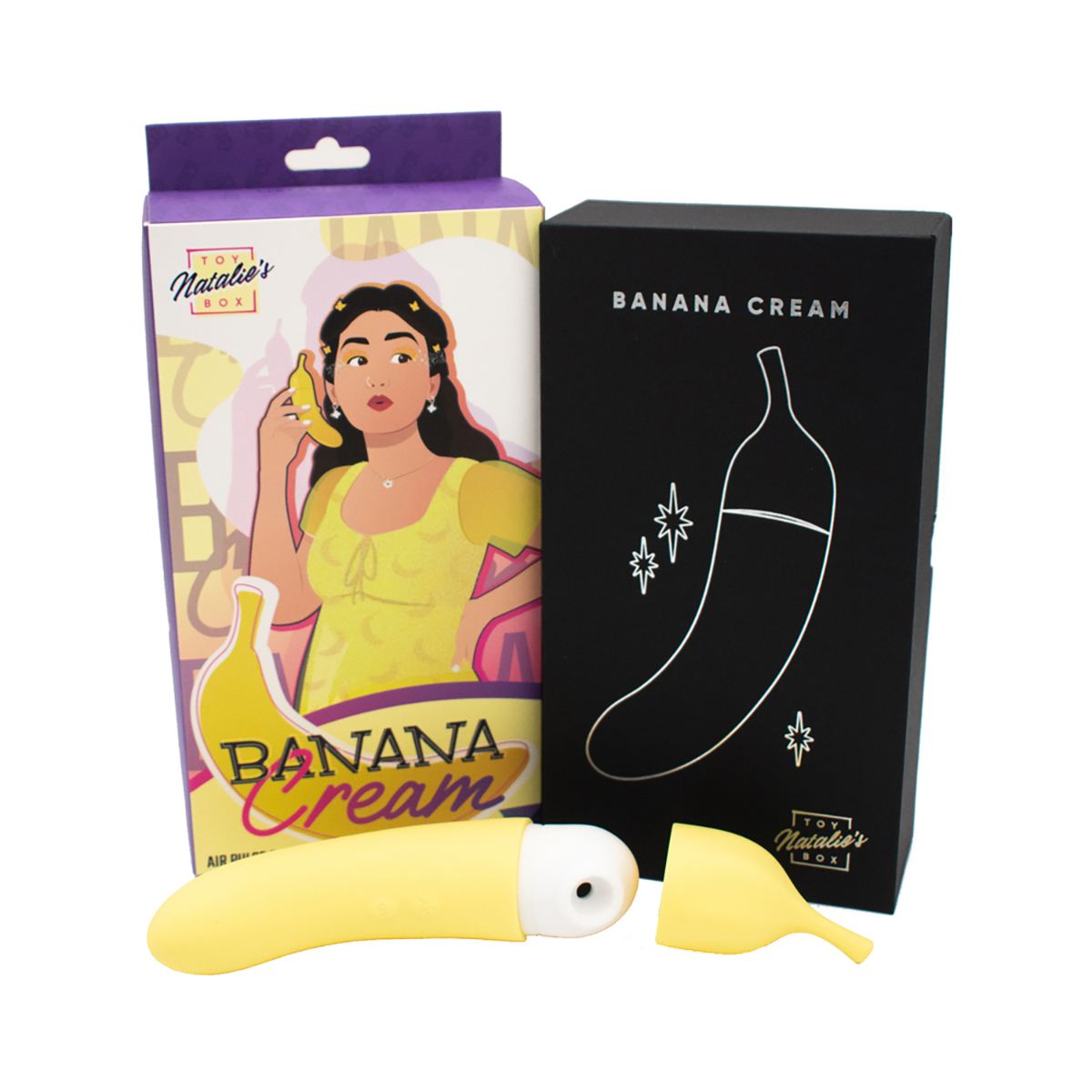 Cream Like a Kitten Banana Air Pulse & G-Spot Vibe Vibrator product photo