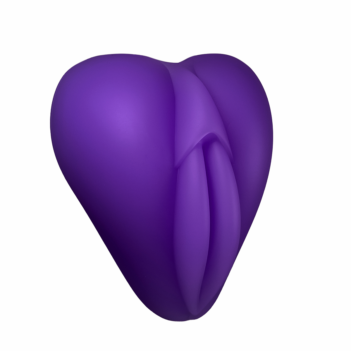 Angled view of the Purple Banana Pants vibrator designed for intimate use