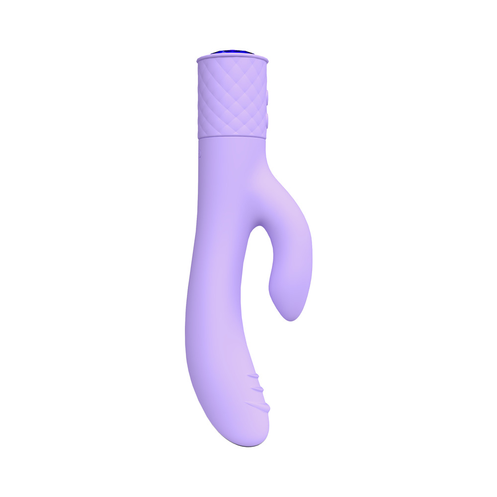 Angled view of the  Lola Milani vibrator designed for intimate use