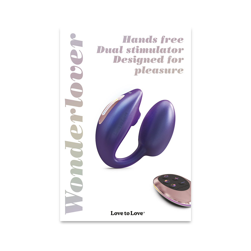 Fully assembled W Remote Lovely Planet vibrator with smooth exterior