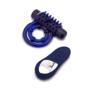 Blue Nu Sensuelle Vibrator Endure Remote Control Couple's Ring