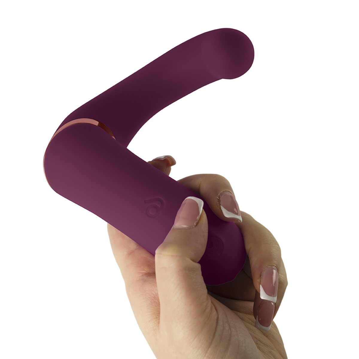 Product image of the Burgundy Rocks Off vibrator on clean background