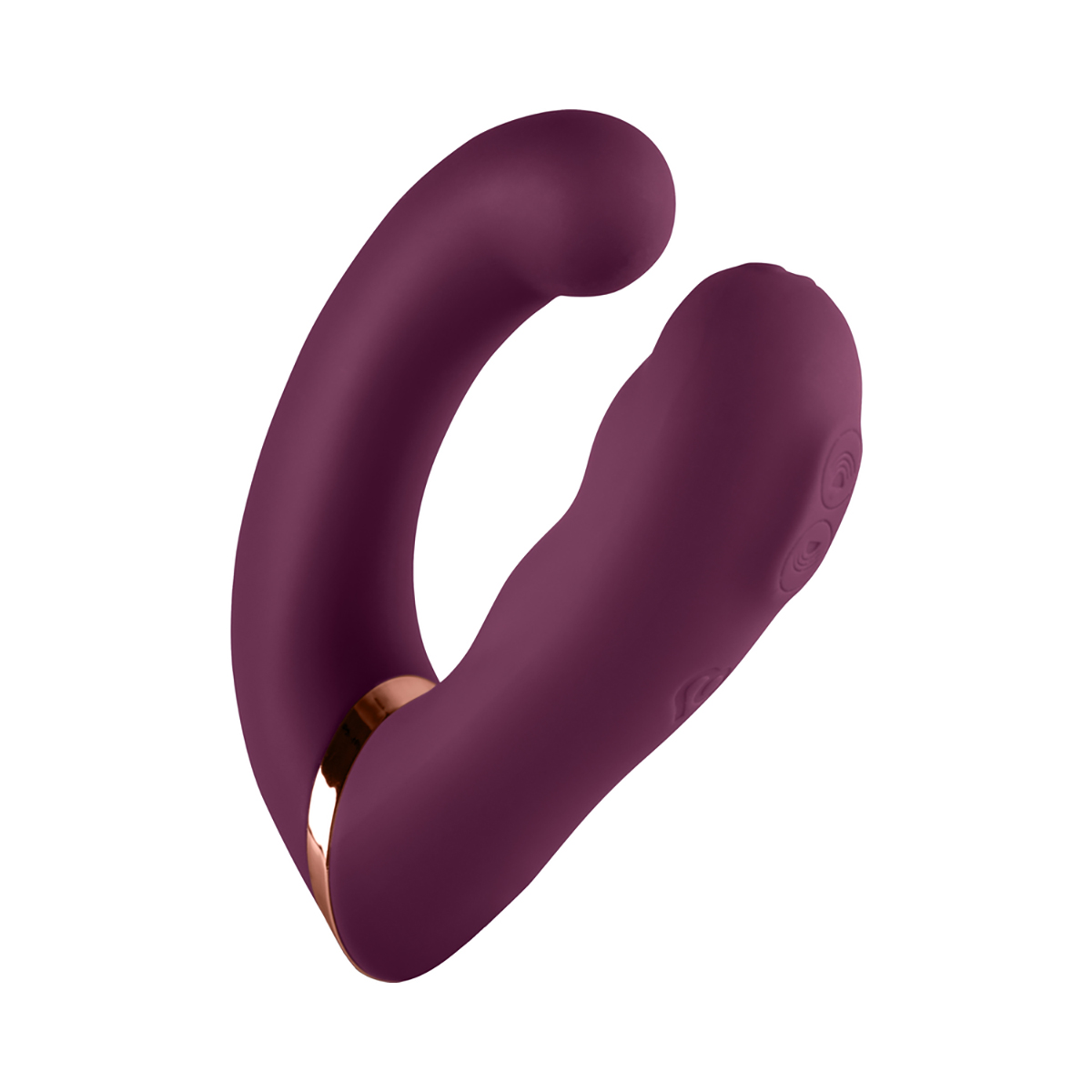 Burgundy Rocks off Gemini Vibrator product photo