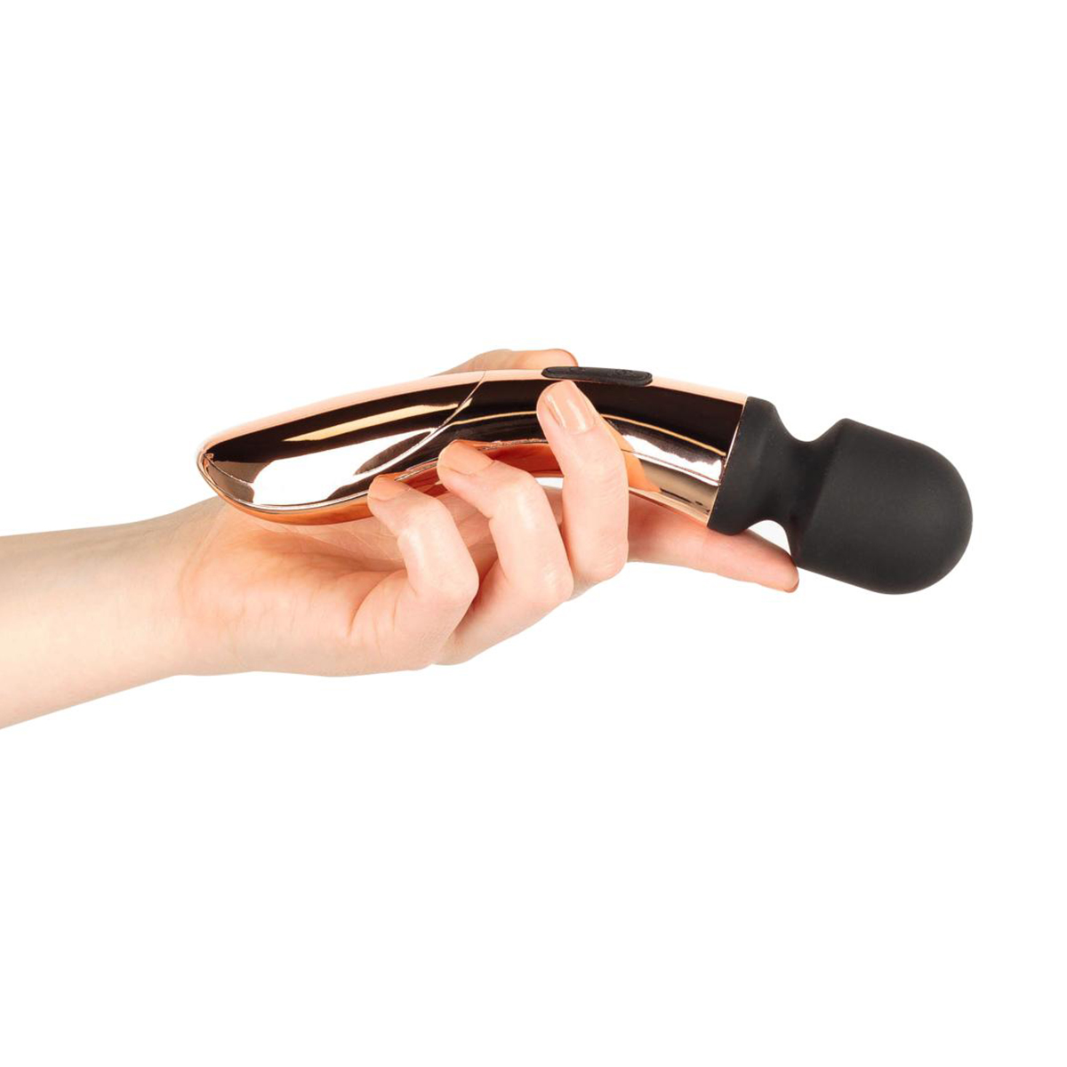 Gold Rosy Nouveau Curve Massager Vibrator front angle