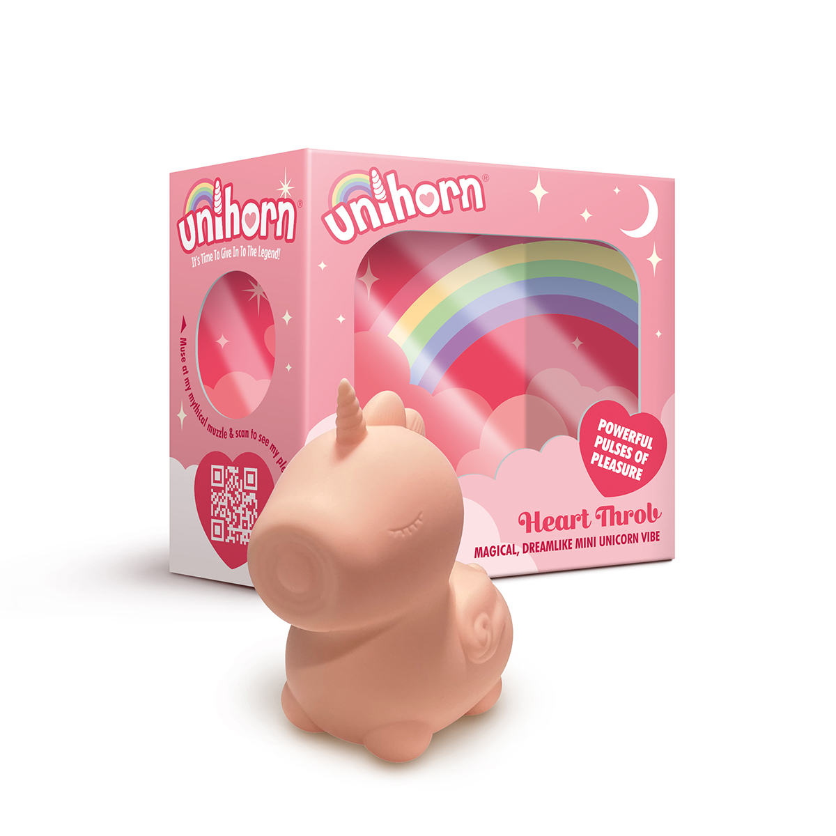 Pink Unihorn Heart Throb Vibrator product photo