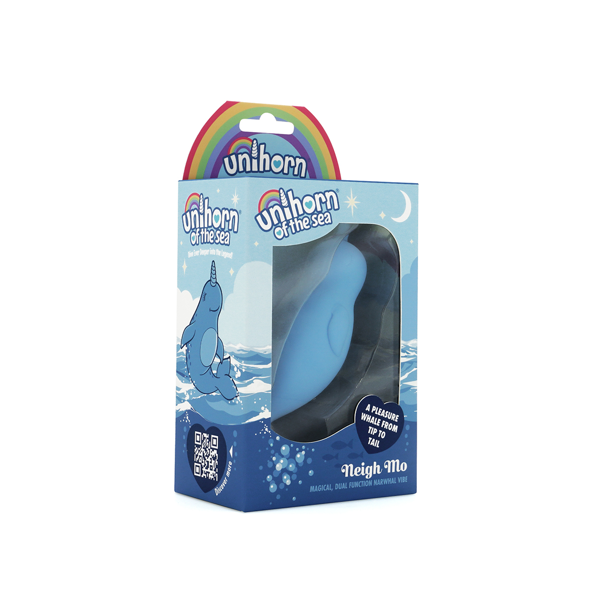 Close-up of the Blue Creative Conceptions vibrator for texture detail