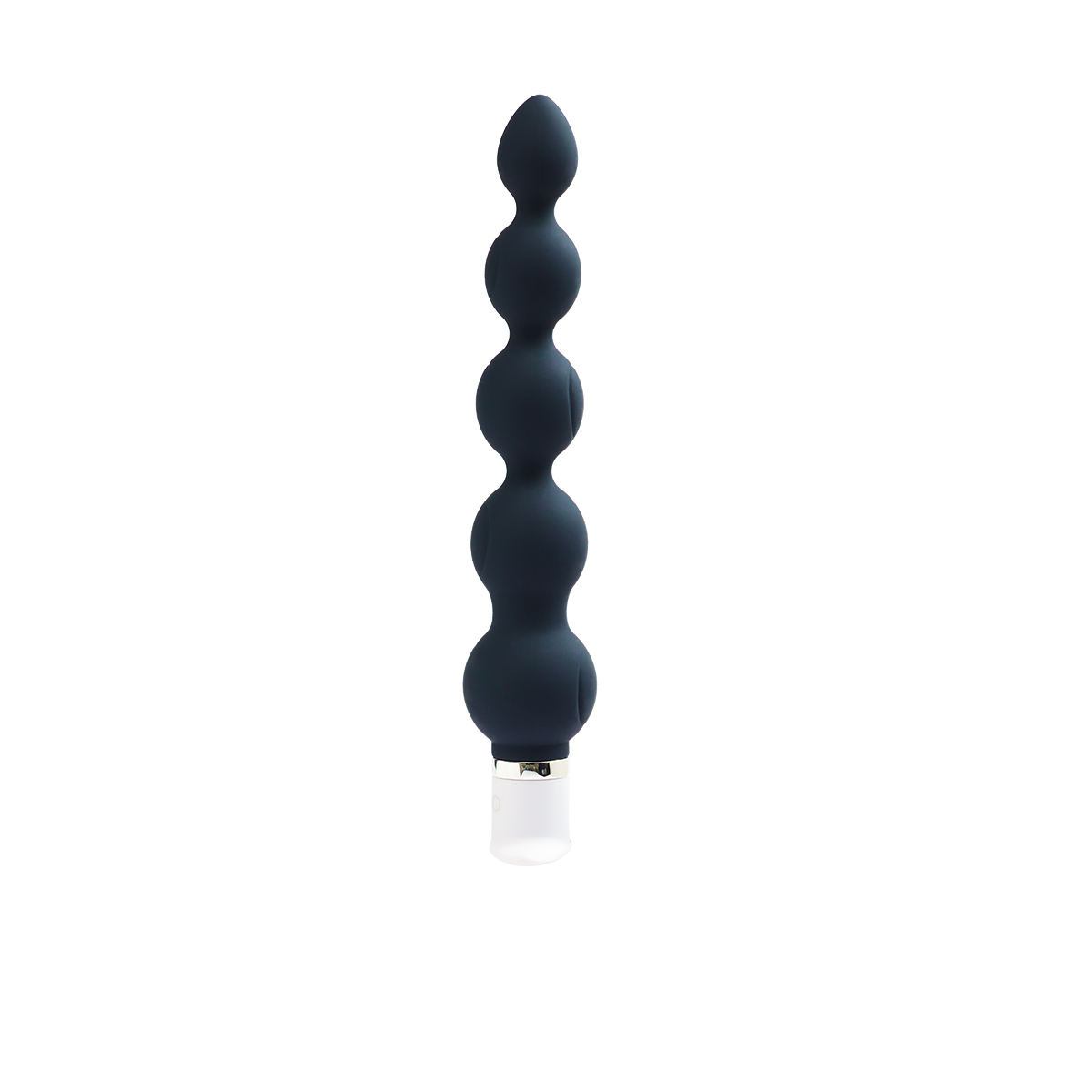 Angled view of the Black VeDO vibrator designed for intimate use