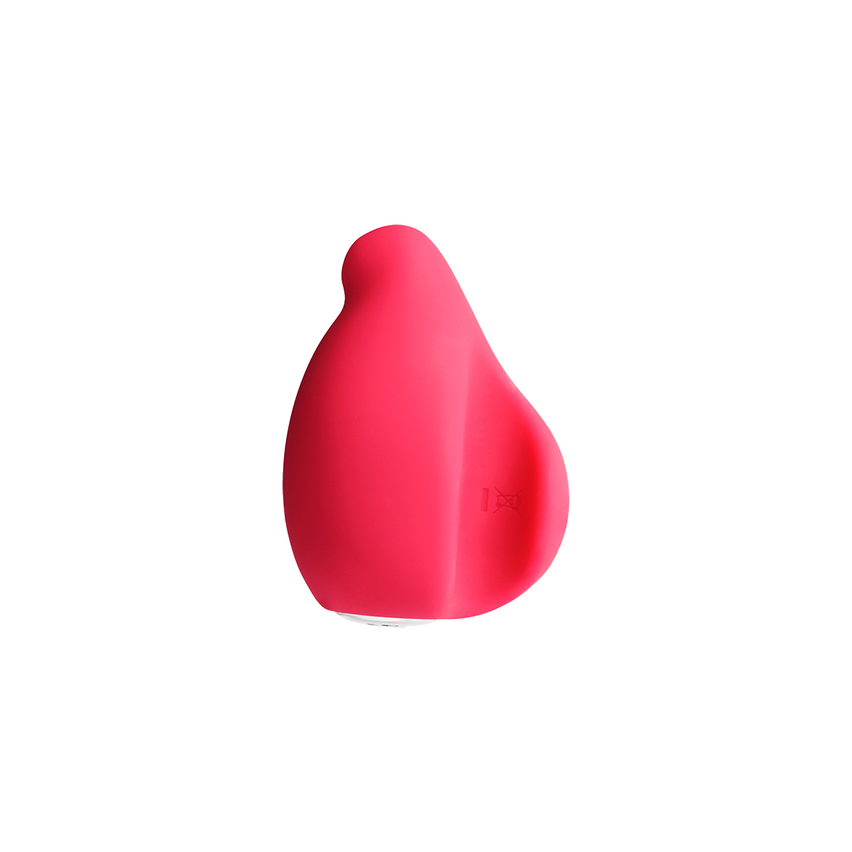 Angled view of the Pink VeDO vibrator designed for intimate use