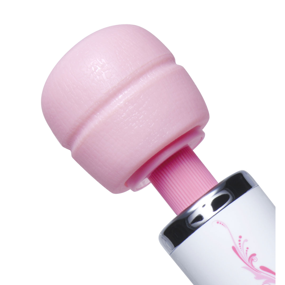 Close-up of the Pink XR Brands vibrator for texture detail