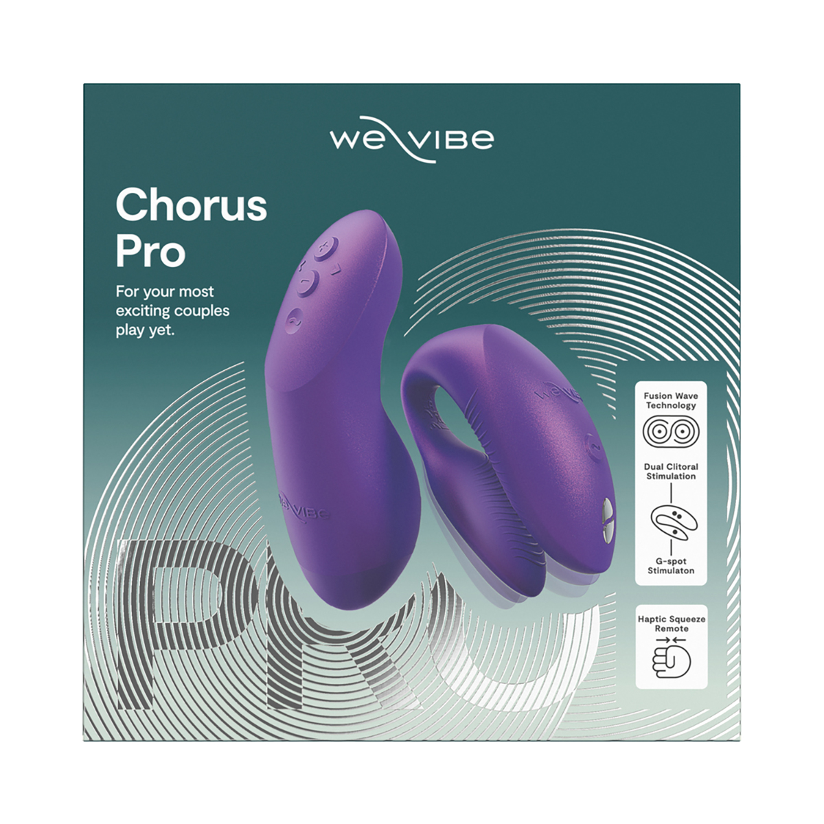 Close-up of the Purple We-Vibe vibrator for texture detail