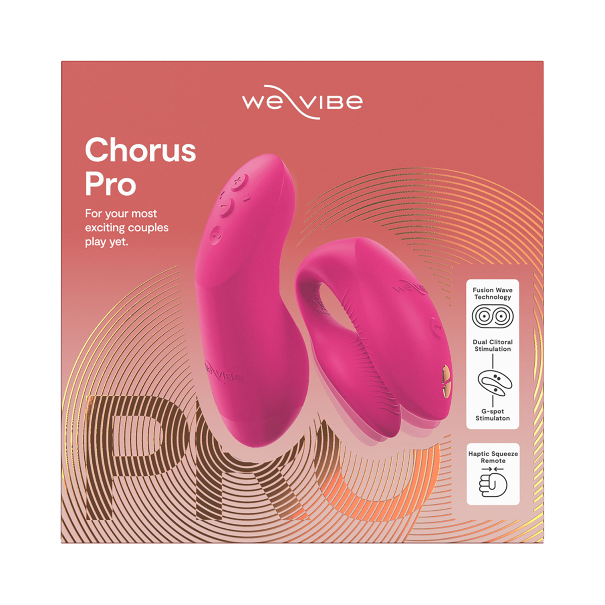 Close-up of the Pink We-Vibe vibrator for texture detail