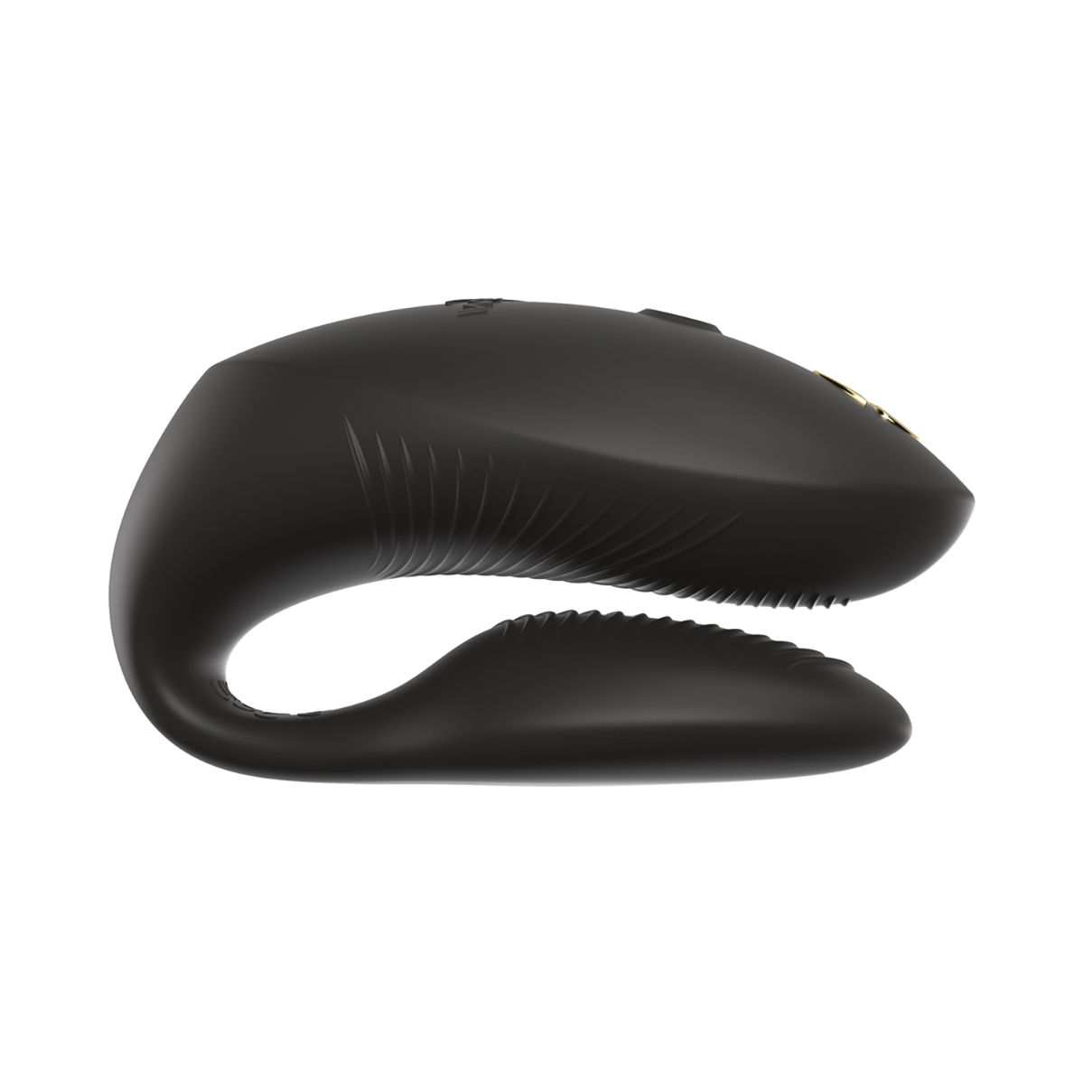 Highlighting ergonomic shape of the Black We-Vibe vibrator