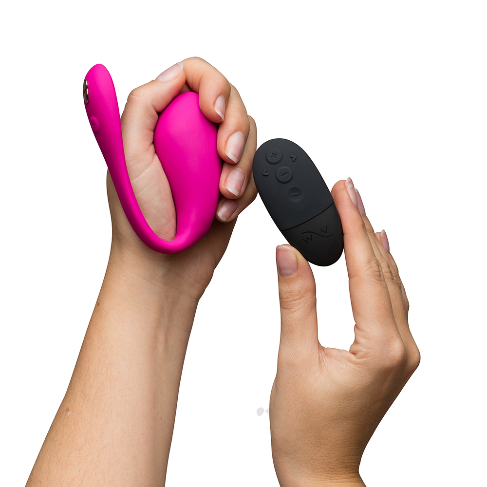 Charging setup for Pink We-Vibe vibrator including cable