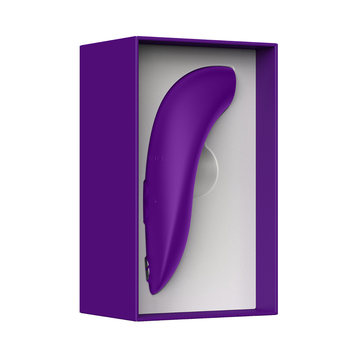 Close-up of the Purple We-Vibe vibrator for texture detail