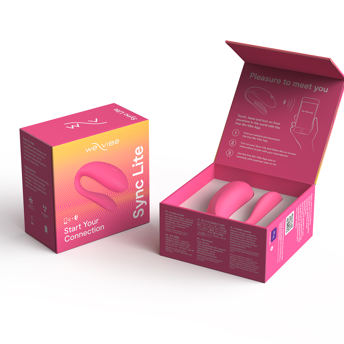 Product image of the Pink We-Vibe vibrator on clean background