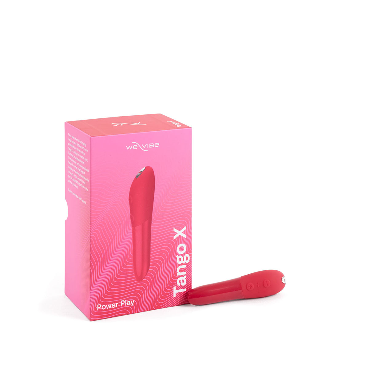 Close-up of the Red We-Vibe vibrator for texture detail