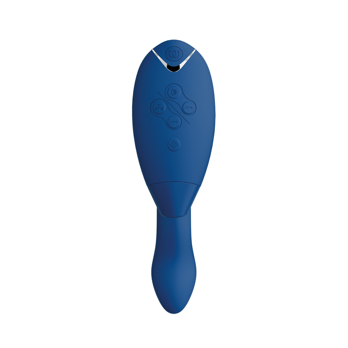 Angled view of the  Womanizer vibrator designed for intimate use