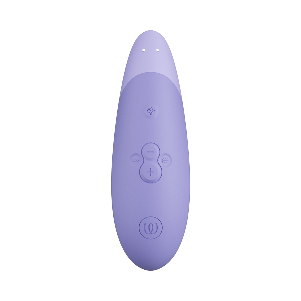 Angled view of the  Womanizer vibrator designed for intimate use