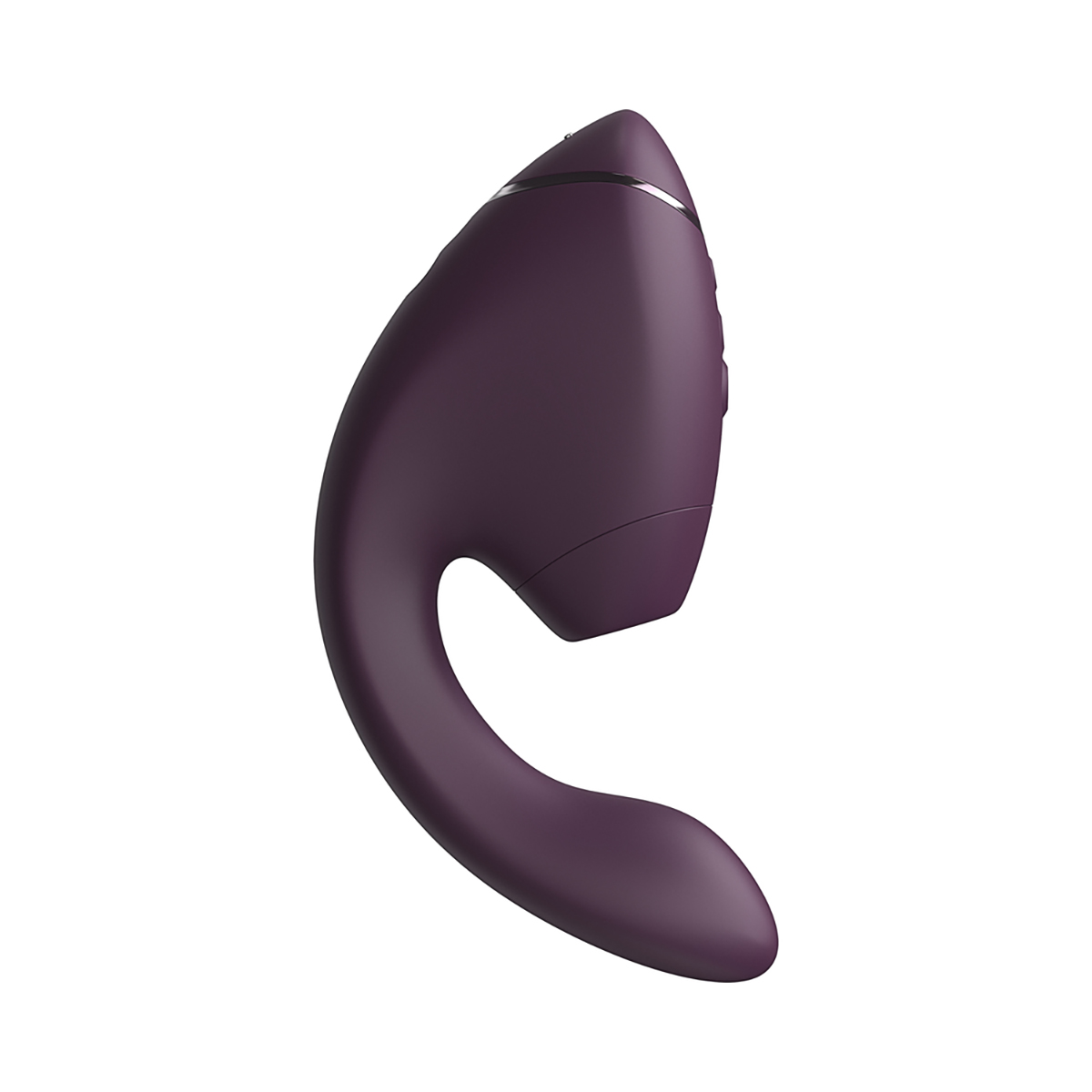 Charging setup for Purple Womanizer vibrator including cable
