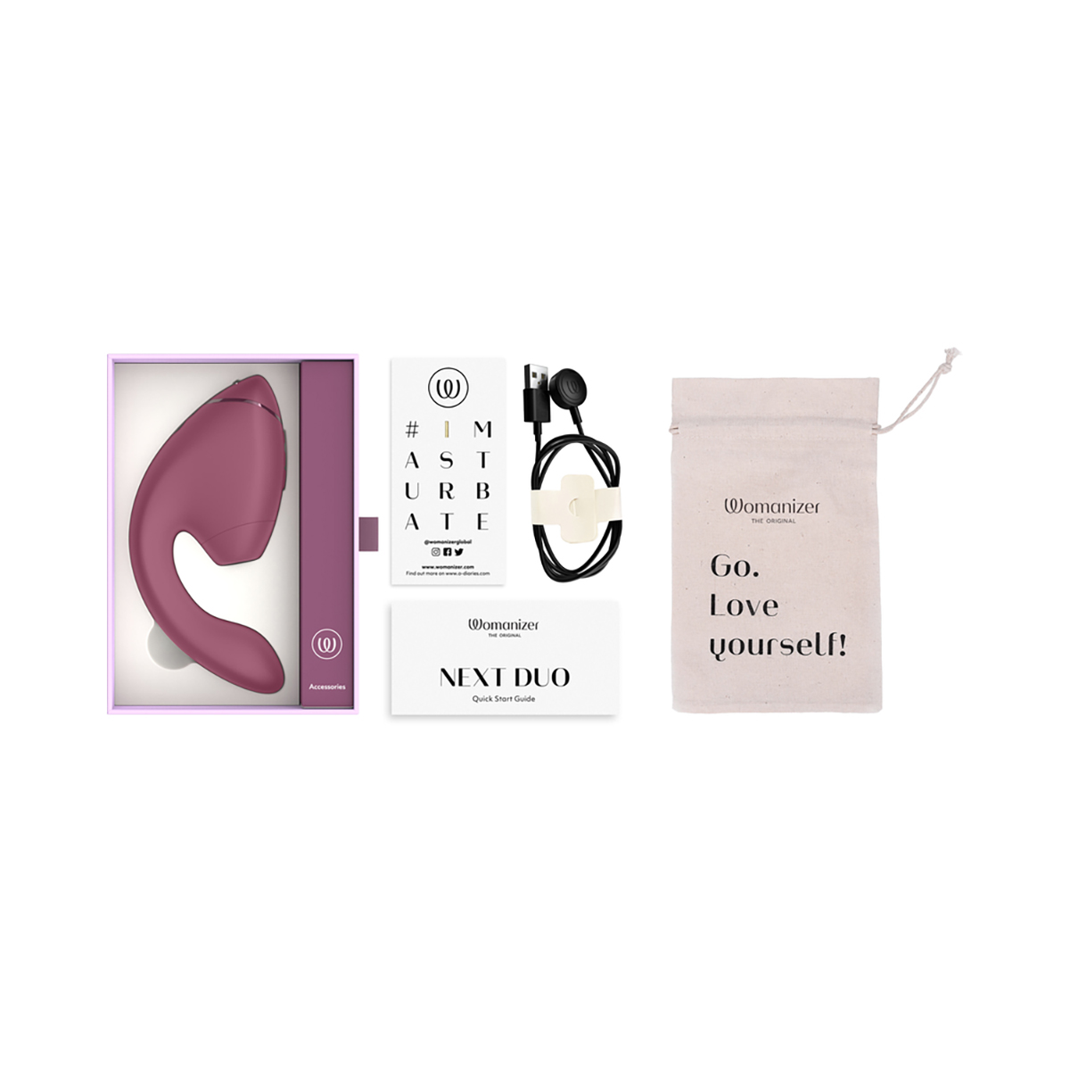 Product image of the Pink Womanizer vibrator on clean background
