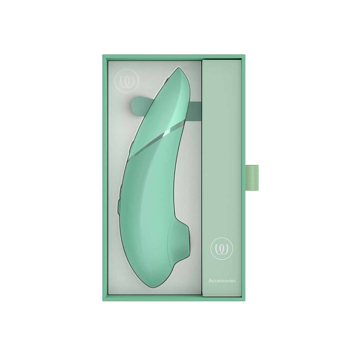 Close-up of the  Womanizer vibrator for texture detail