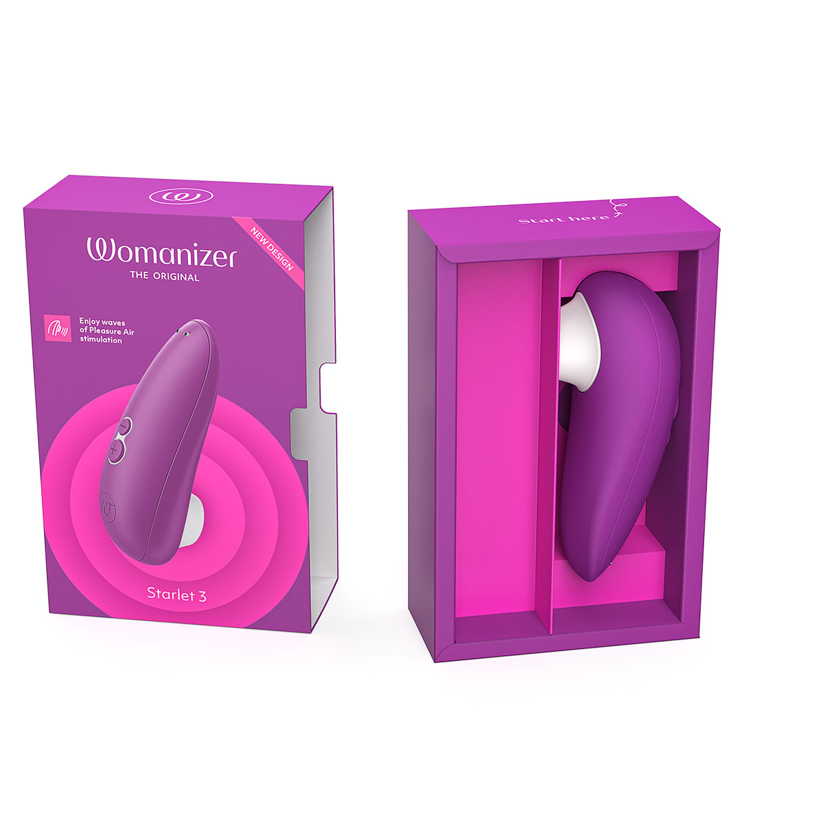 Product image of the Violet Womanizer vibrator on clean background