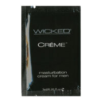 Bottle of. 1 oz water based lube wicked sensual care showing clean, lightweight formula