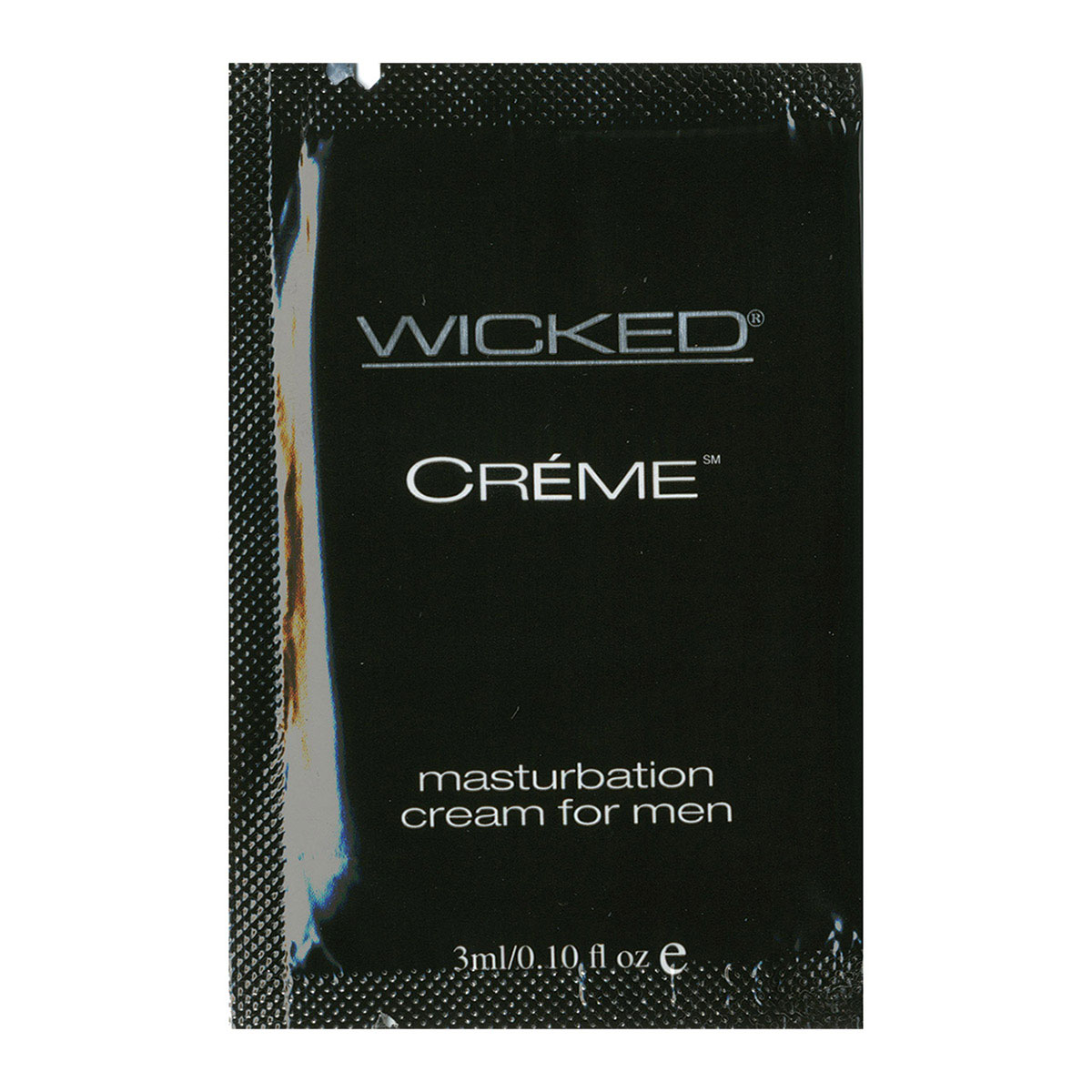 Bottle of .1 oz Water Based Lube Wicked Sensual Care showing clean, lightweight formula