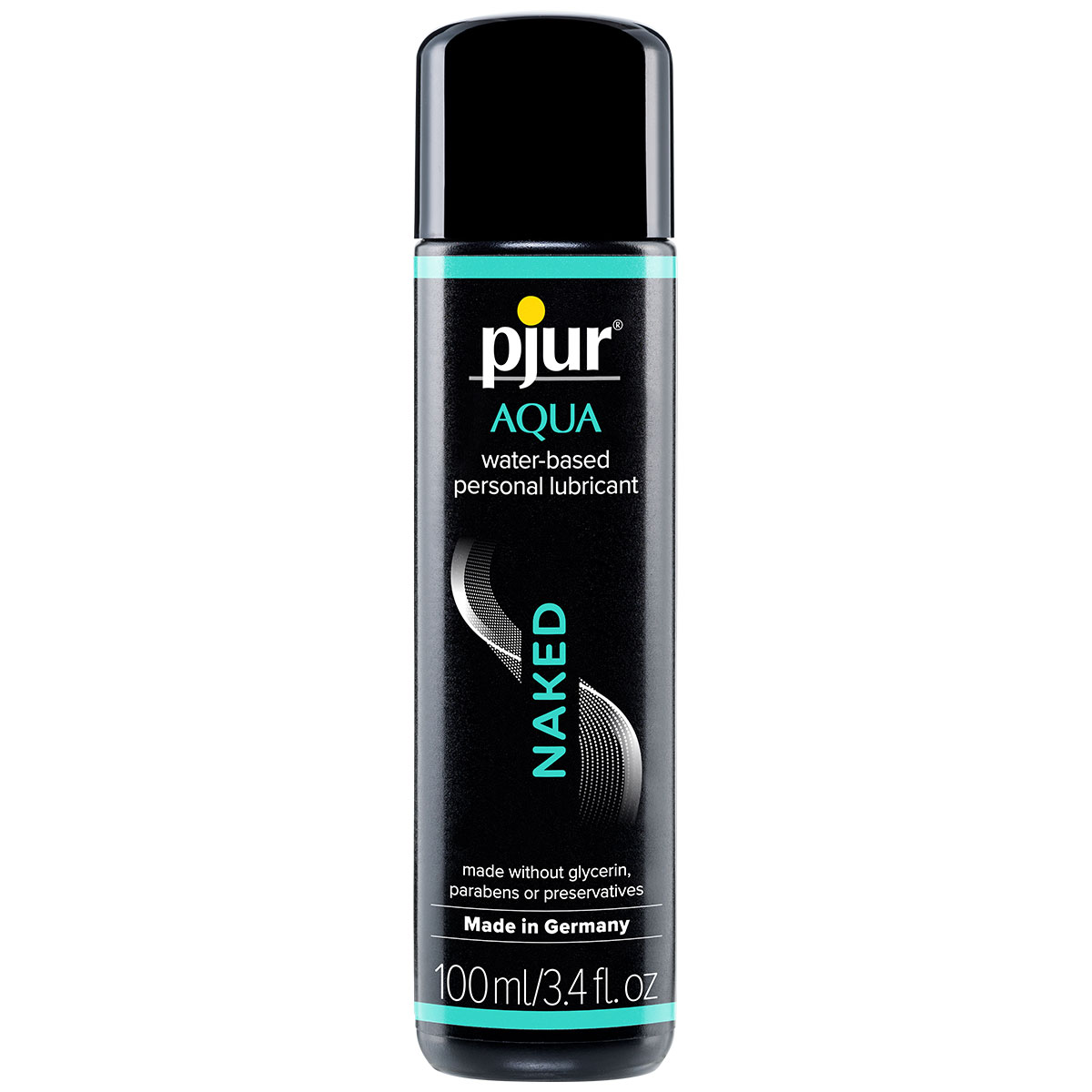 Bottle of 100 ml Water Based Lube Pjur showing clean, lightweight formula