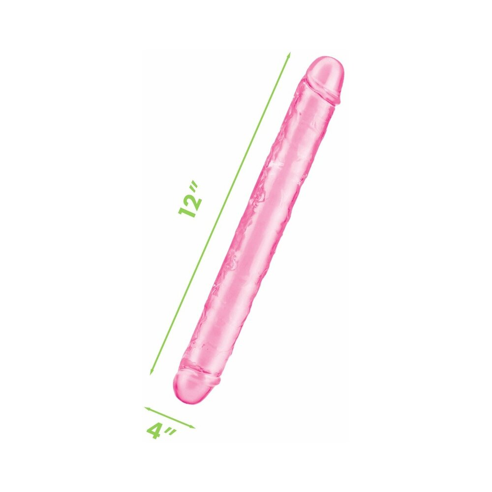 12 inch Dildo by Me You Us in Light Pink shown for pegging Her or Him
