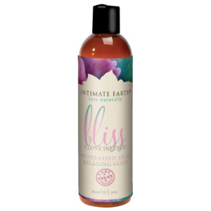 2 oz Anal Lube Intimate Earth Bliss Water-Based Anal Relaxing Glide