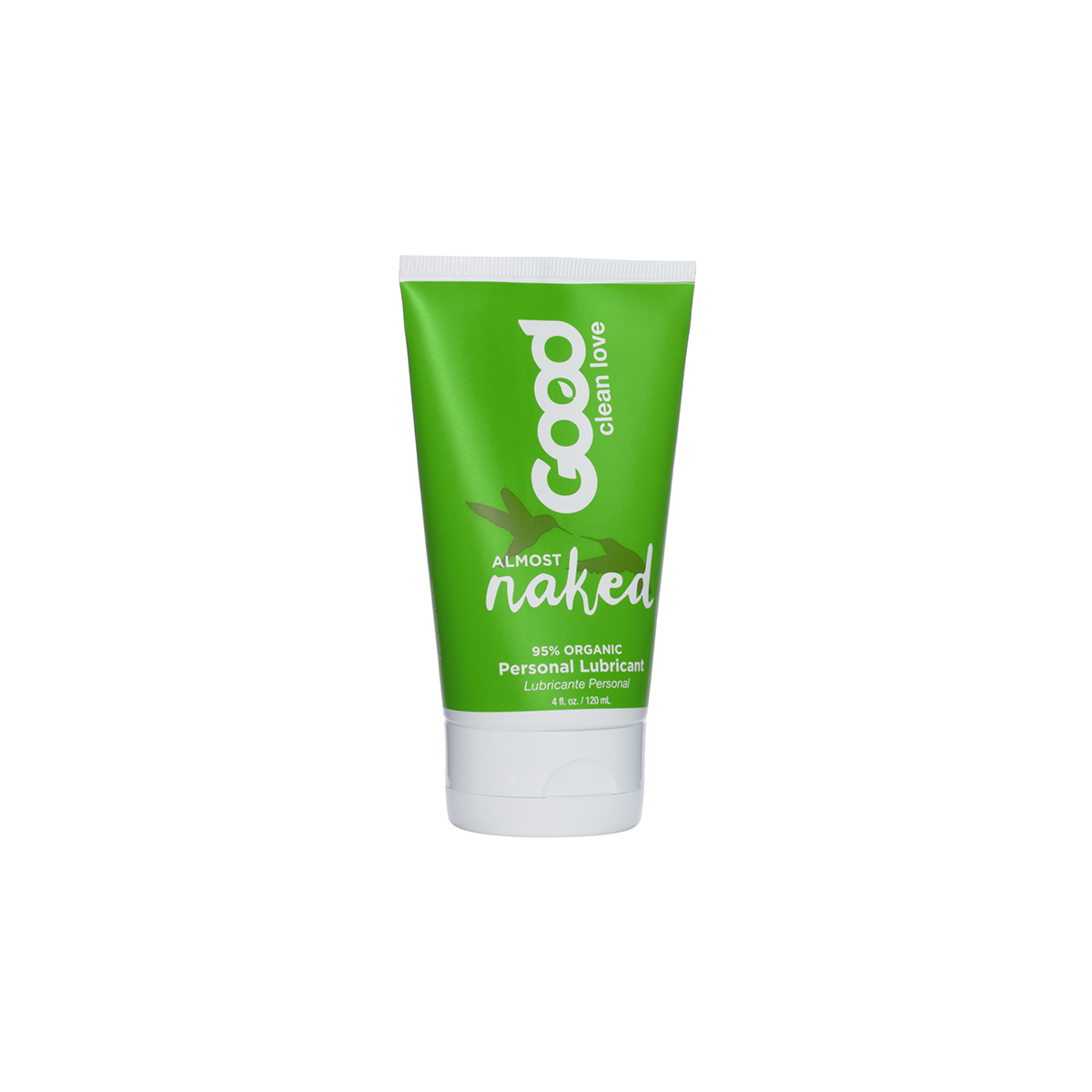 Close-up of 4 oz Plant Based Lube by Good Clean Love with plant-derived hydration