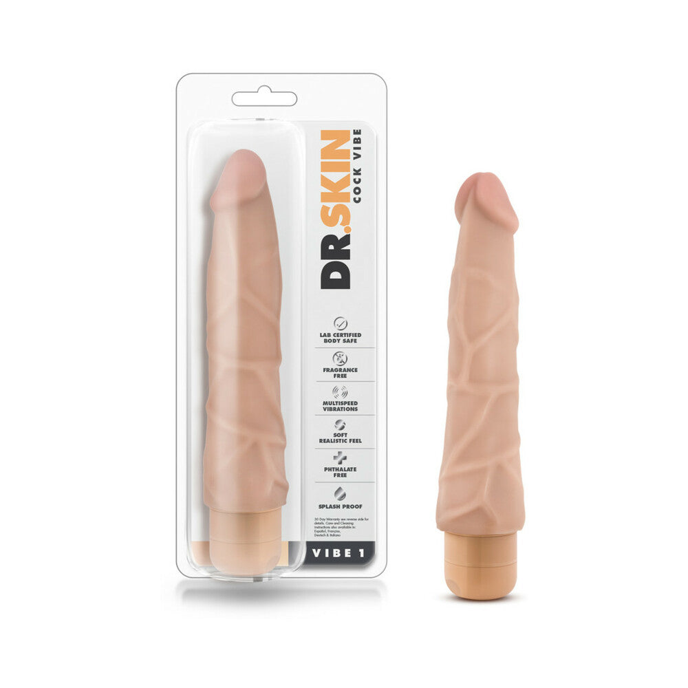 9 inch Dildo by Blush in Vanilla Ivory Beige shown for use by Her or Him