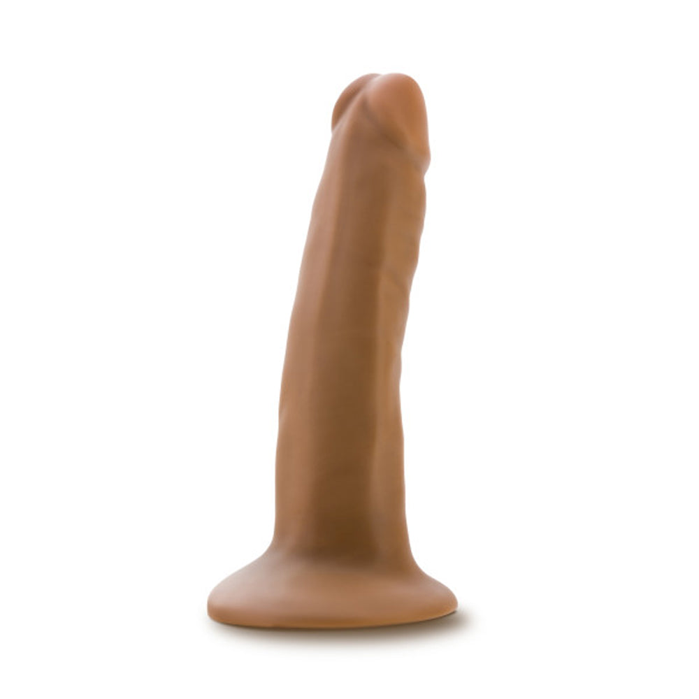 5 inch Dildo from Blush in Tan Light Brown Mocha designed for anal sex with Her or Him