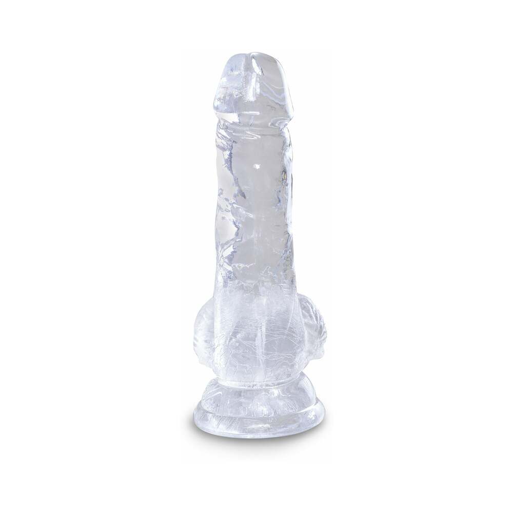 5 inch Dildo from Pipedream in Clear designed for anal sex with Her or Him
