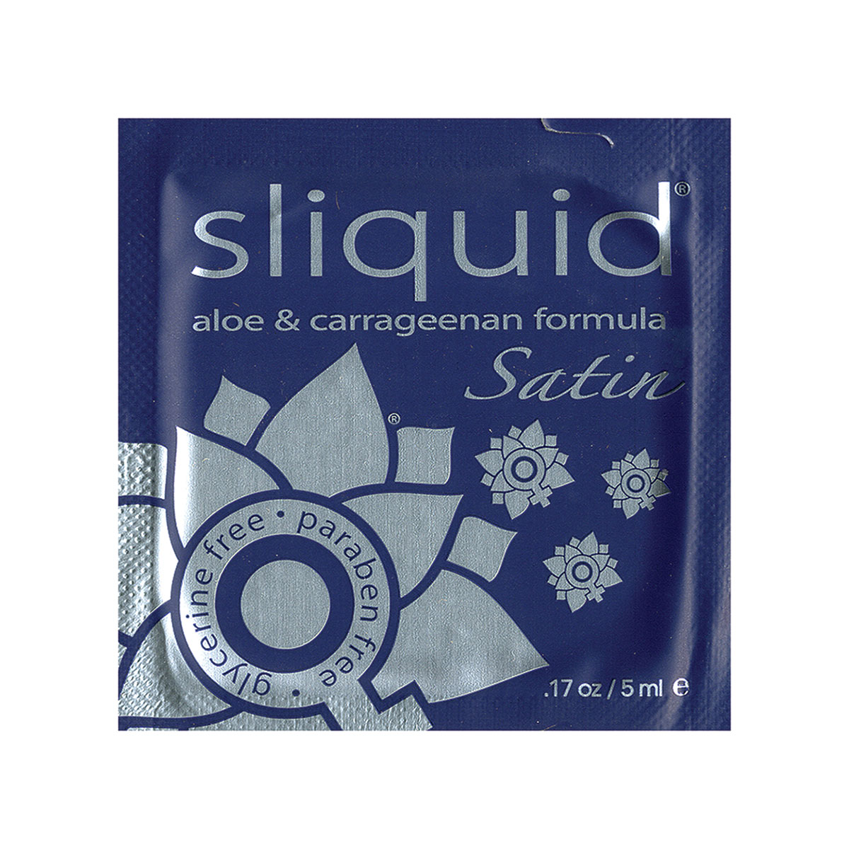 Bottle of 5 ml Vegan Lube Sliquid showing plant-powered formula