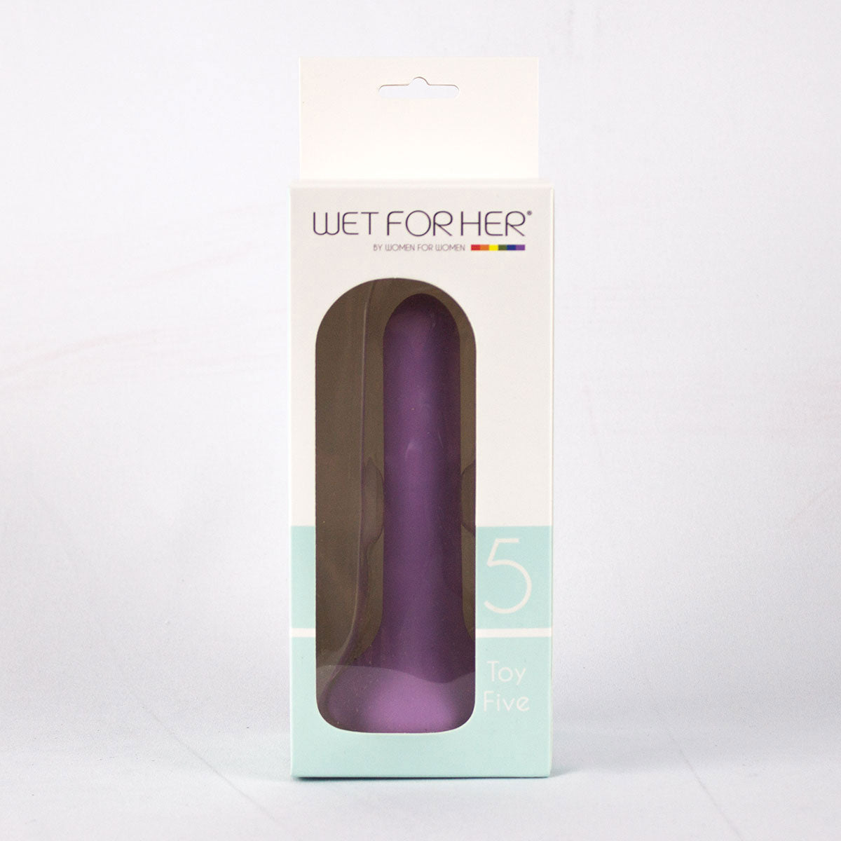 5.1 inch Dildo from Wet For Her in Purple designed for anal sex with Her or Him