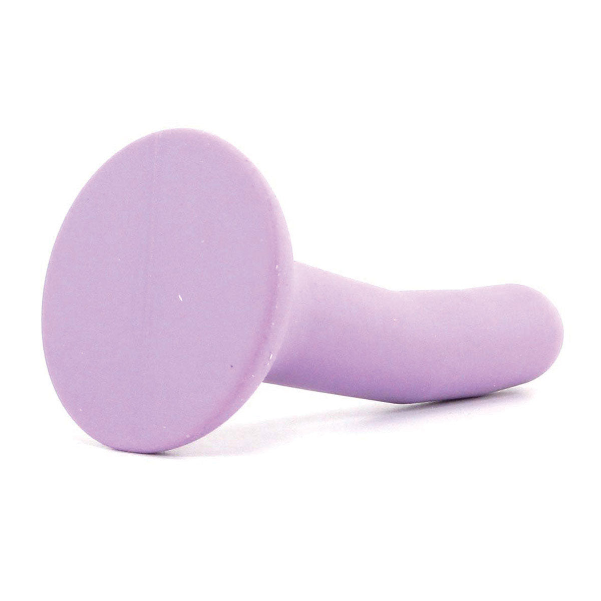 5.1 inch Dildo by Wet For Her in Purple shown for pegging Her or Him